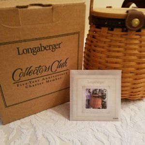 Longaberger 2001 Collector's Club 5 yr Anniversary